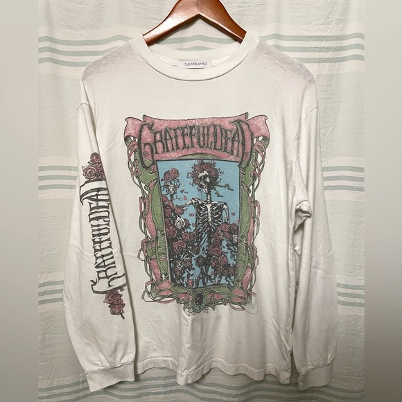 💀Daydreamer Grateful Dead Oxford Circle Oversized Long Sleeve - Picture 2 of 7